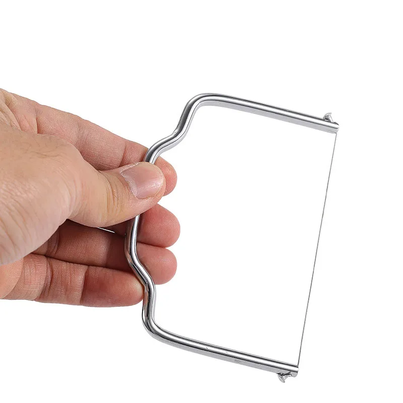 Cortador de queso de acero inoxidable, corte de Foie Gras casero, herramientas para hornear, cuchillo para mantequilla, divisor de queso, rebanador de queso