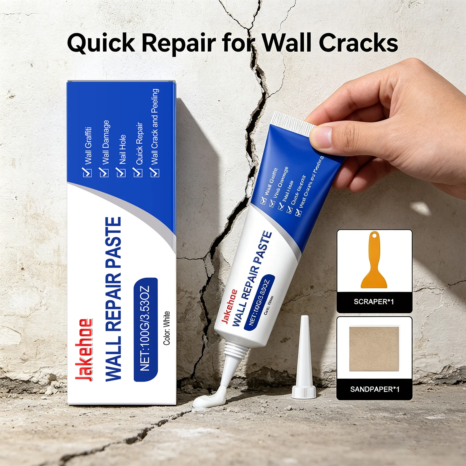 Drywall Repair Kit Wall Repair Paste Wall Spackle Repair Paste with