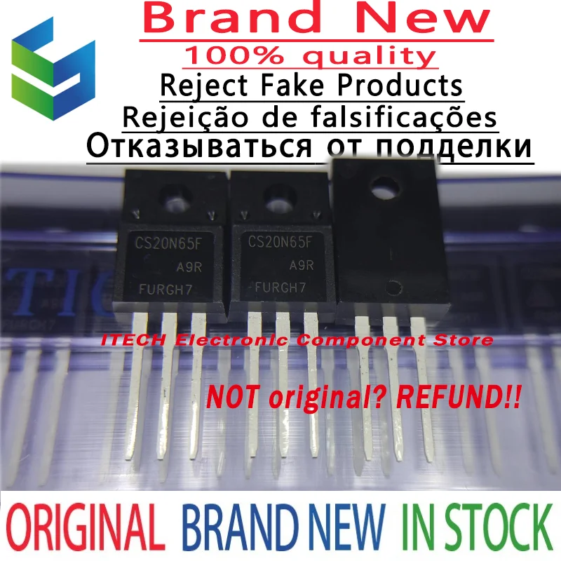 10pcs/lot Original CS20N65FA9H CS20N65F 20N65 CS20N60FA9H CS20N60F 20N60 TO-220F MOS FET 20A 650V 600V