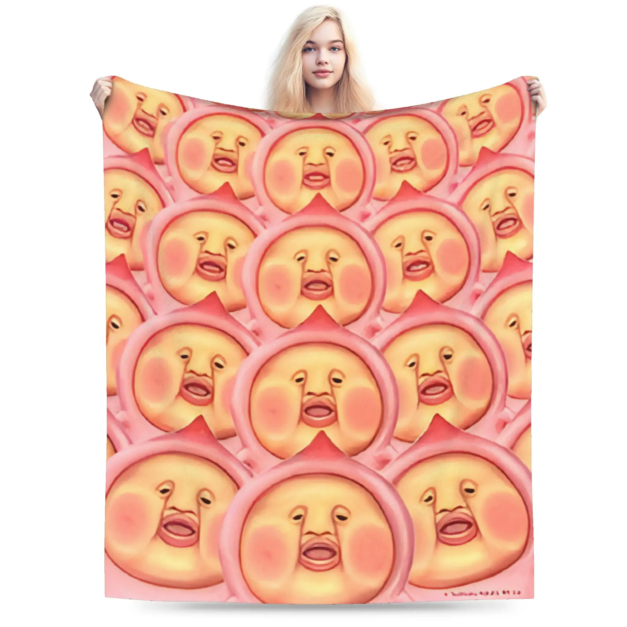 

Одеяло Kobito Zukan персикового цвета, фланелевое многофункциональное супермягкое одеяло для кровати, плюшевое тонкое одеяло