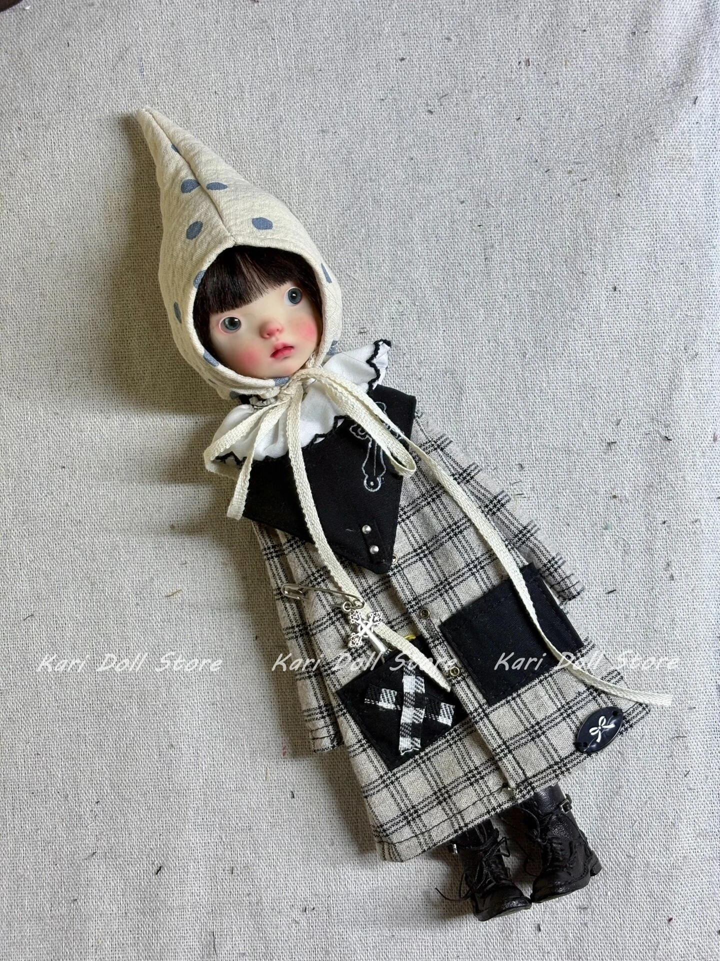 

Одежда и юбки для кукол Kari 2026: комплект из длинной рубашки и остроконечной шляпы для кукол Landazz Landoudou ob24 ob22