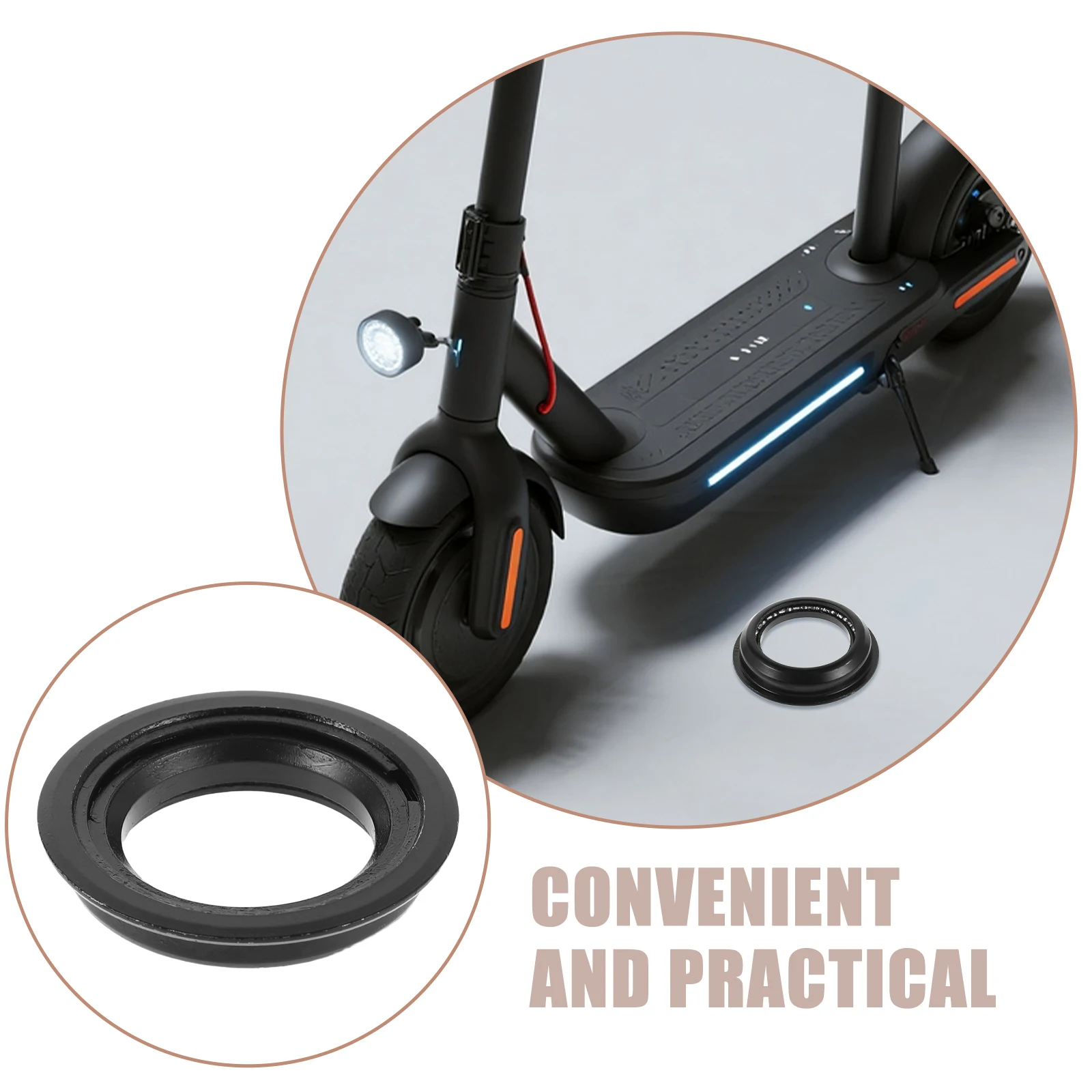 

Scooter Lower Bowl Fork Fixer Front End Bearing Wear-Resistant Headset Vertical Fixer Replacement Assembly Electric Scooter