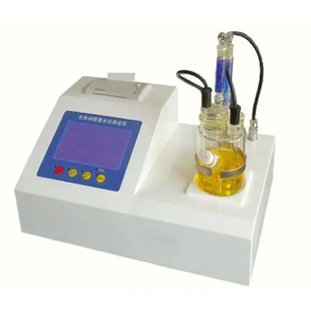 

Automatic Oil Water Content Test Apparatus - Coulometric Titration Moisture Analyzer Titrator Karl Fischer