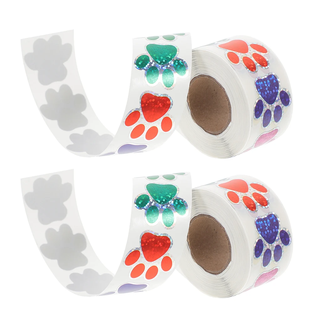 

2pcs 2 Paw Stickers Self adhesive Wall Decals for Cars Dog Paws Wall Decals Windows Scrapbooks Animal Print Labels