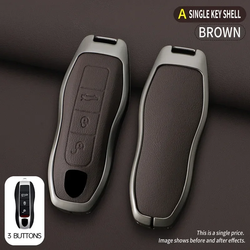 Funda protectora para llave de coche, accesorio para Porsche 718 Cayenne Panamera 911 Macan, Taycan Cayman Boxster