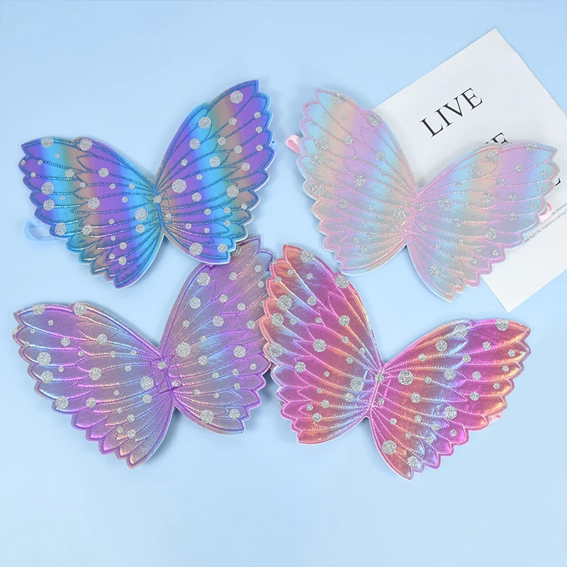 Party Colorful Angel Butterfly Wings Fairy Stick Makeup Dance Skirt Costume Props Girls 1 First Birthday Party Favors Gift Decor