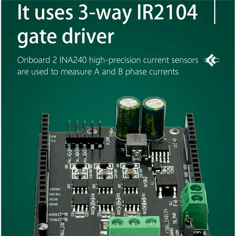 B04C-pour carte de pilote de moteur sans balais Arduino FOC-bouclier FOC Simple Compatible V2.0.4