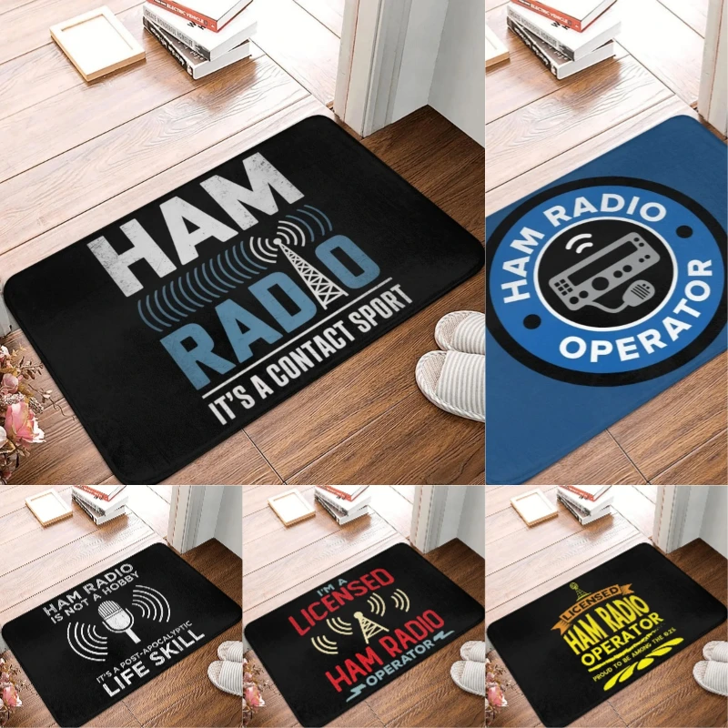 Image of Fußmatte für Amateurfunk-Betreiber, rutschfest, für Küche, Bad, Schlafzimmer, Teppich
