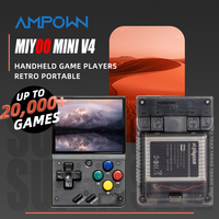 AMPOWN Miyoo Mini V4 Handheld Game Players 2.8'' IPS Linux System RTC Portable Video Game Retro Game Console Arcade PS1 GBA FC