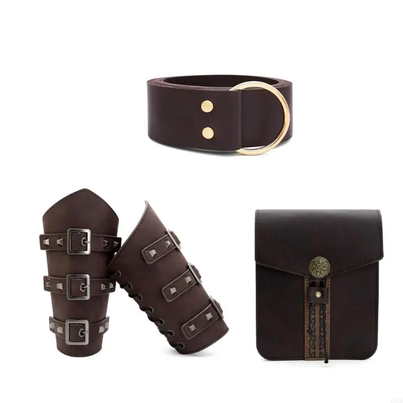270D Halloween Vikinges accessoires déguisement Renaissances Costume médiéval ceinture bracelet