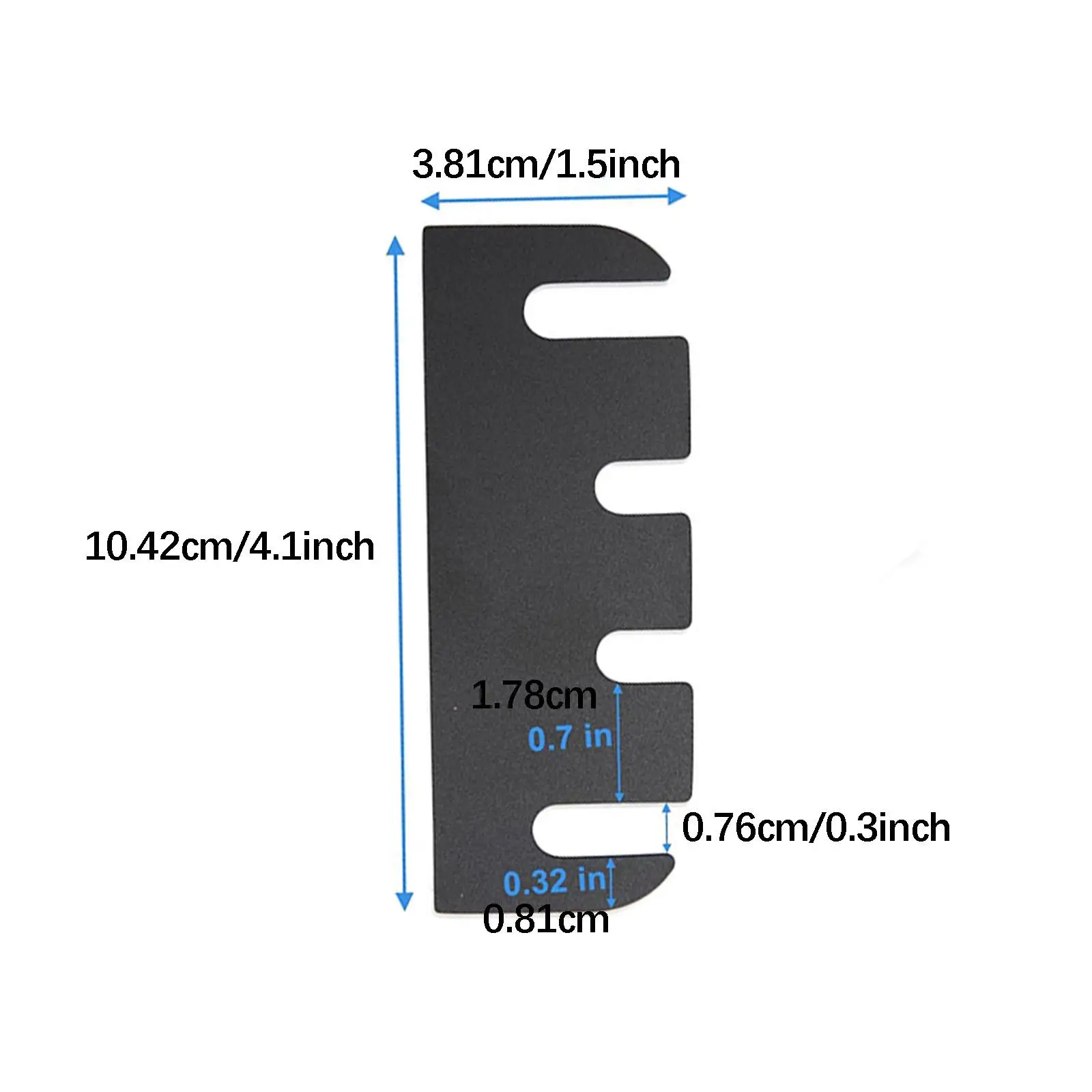 Door Hole Filler Plate PVC Hinge Shim Repair Kit Universal Spacer for Cabinet Locks and Doors