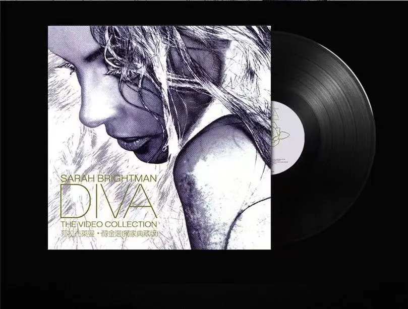 Classic Sarah Brightman Music Vinyl LP Diva The Singles Collection Album 12 In Long Playing Record Cosplay Turntable Phonograph view 2