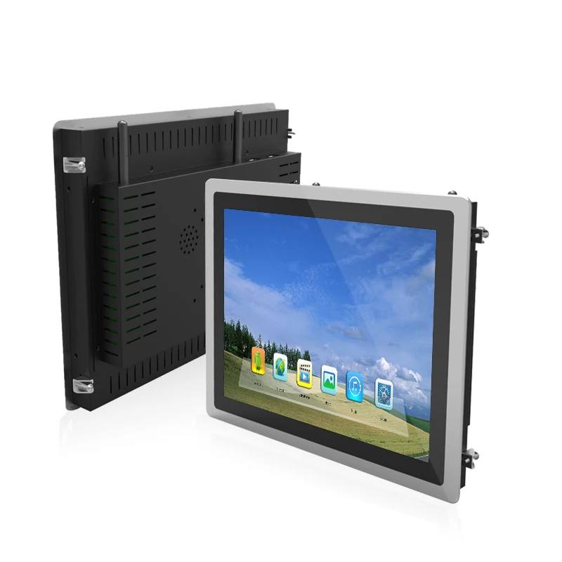 19 pulgadas IP65 impermeable Android RK3288/RK3399/RK3566/RK3568 Panel de pantalla táctil Industrial PC Linux ordenador integrado de aluminio