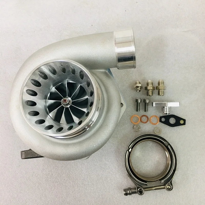 

GTX3582R Турбокомпрессор с шарикоподшипником GT3582 GTX3582 T3 V-диапазон с ковающим колесом, подходит для модифицированных автомобилей 2.0L-4,5L 400HP-800HP