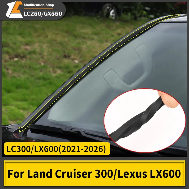 

Для Toyota Land Cruiser LC300, Lexus LX600 2021-2026, полоса лобового стекла, уплотнение, амортизирующее стекло, направляющая канавка, звукоизоляция