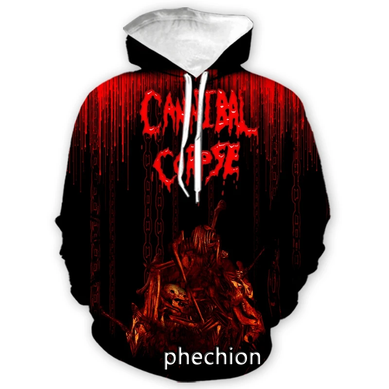 phechion New Fashion Men/Women Cannibal Corpse 3D Print Long Sleeve Hoodie Casual Sweatshirt Hoodies Men Pullover A13