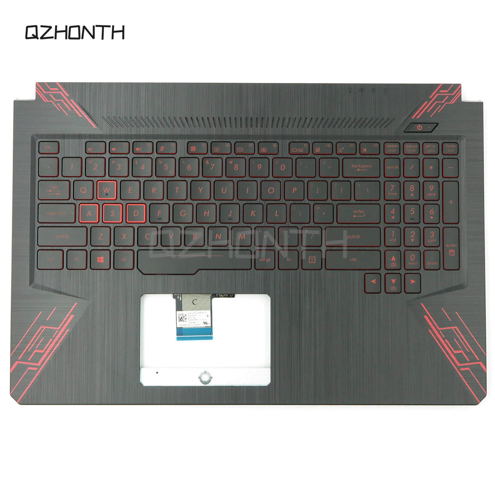 

New For Asus TUF Gaming FX504 FX504G FX80 FX80G Palmrest Upper Case with Backlit US Keyboard