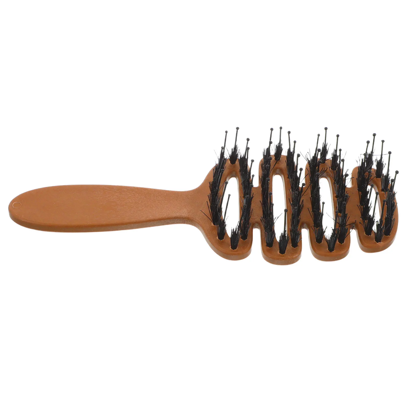 

Plastic Bristle Hair Brush for Voluminous Smooth Hairstyles High Crown Root Lifting Design Scalp Massaging Comb for Straight