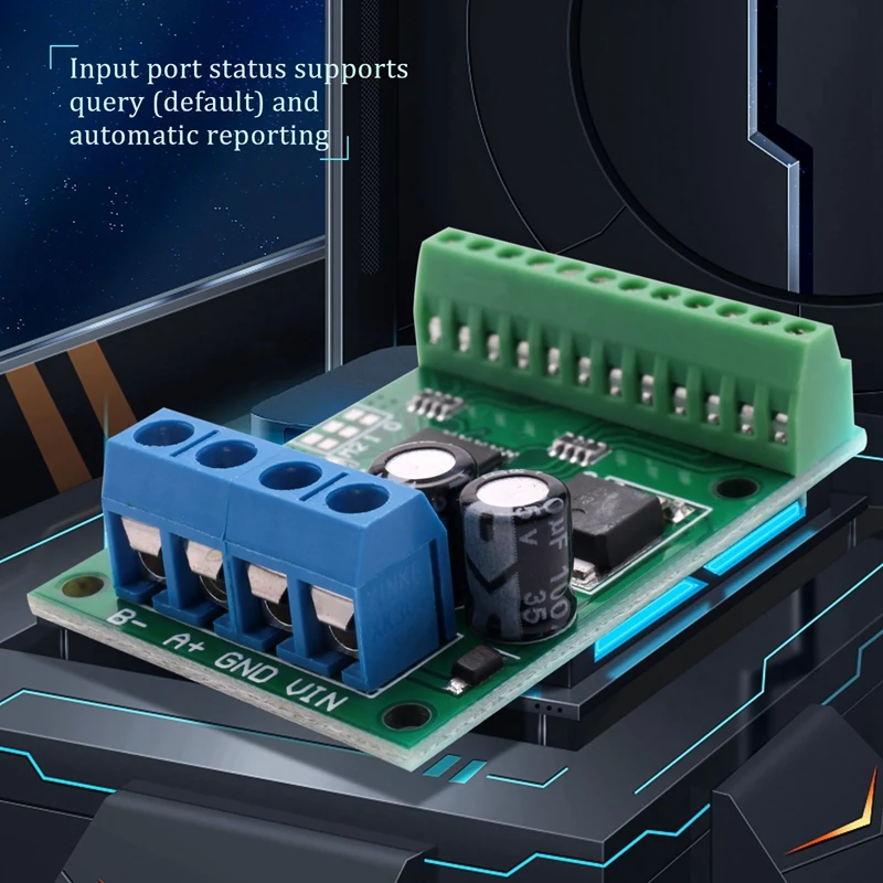 Interruptor Digital de entrada/salida de 8 canales TTL Lvttl CMOS RS485 IO módulo de Control Modbus Rtu placa para relé PLC