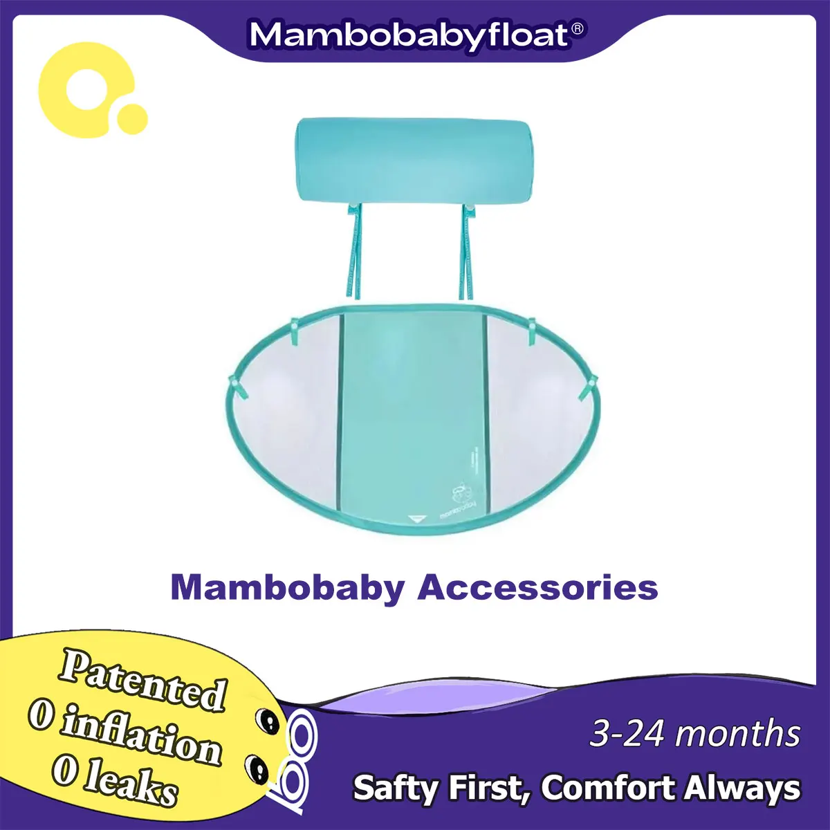 Acessórios para flutuadores de natação Mambobaby: dossel, cauda |   Apoio para os pés, capa e outros