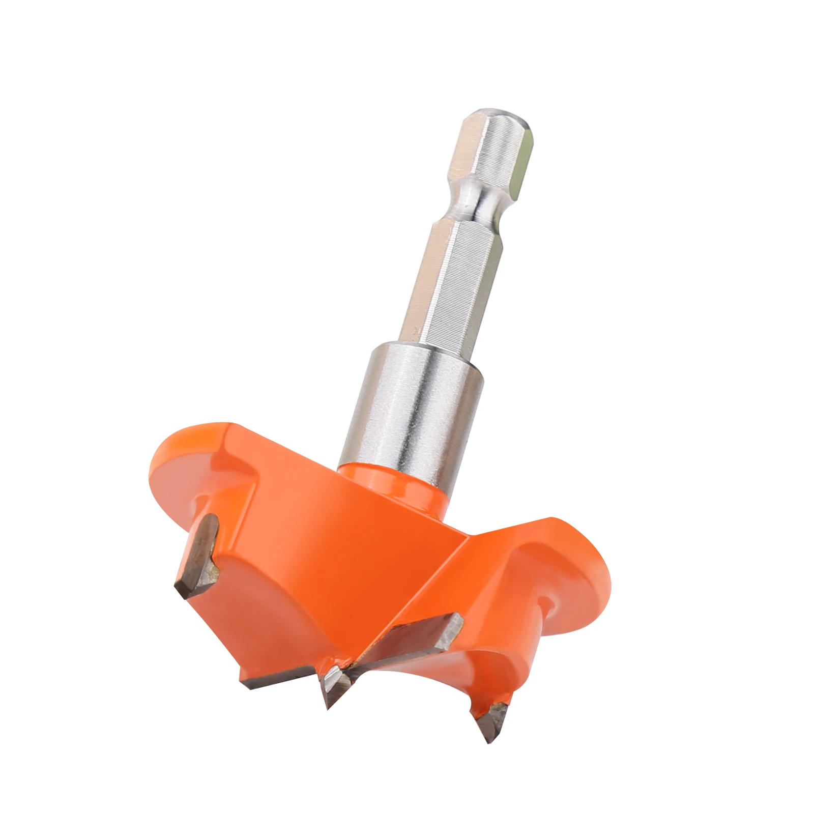 HEDATungsten Carbide Point Hole Saw Forstner Hex Shank Multipurpose Woodworking Auger Bit for Kitchen Cabinets/Hinged Mugs