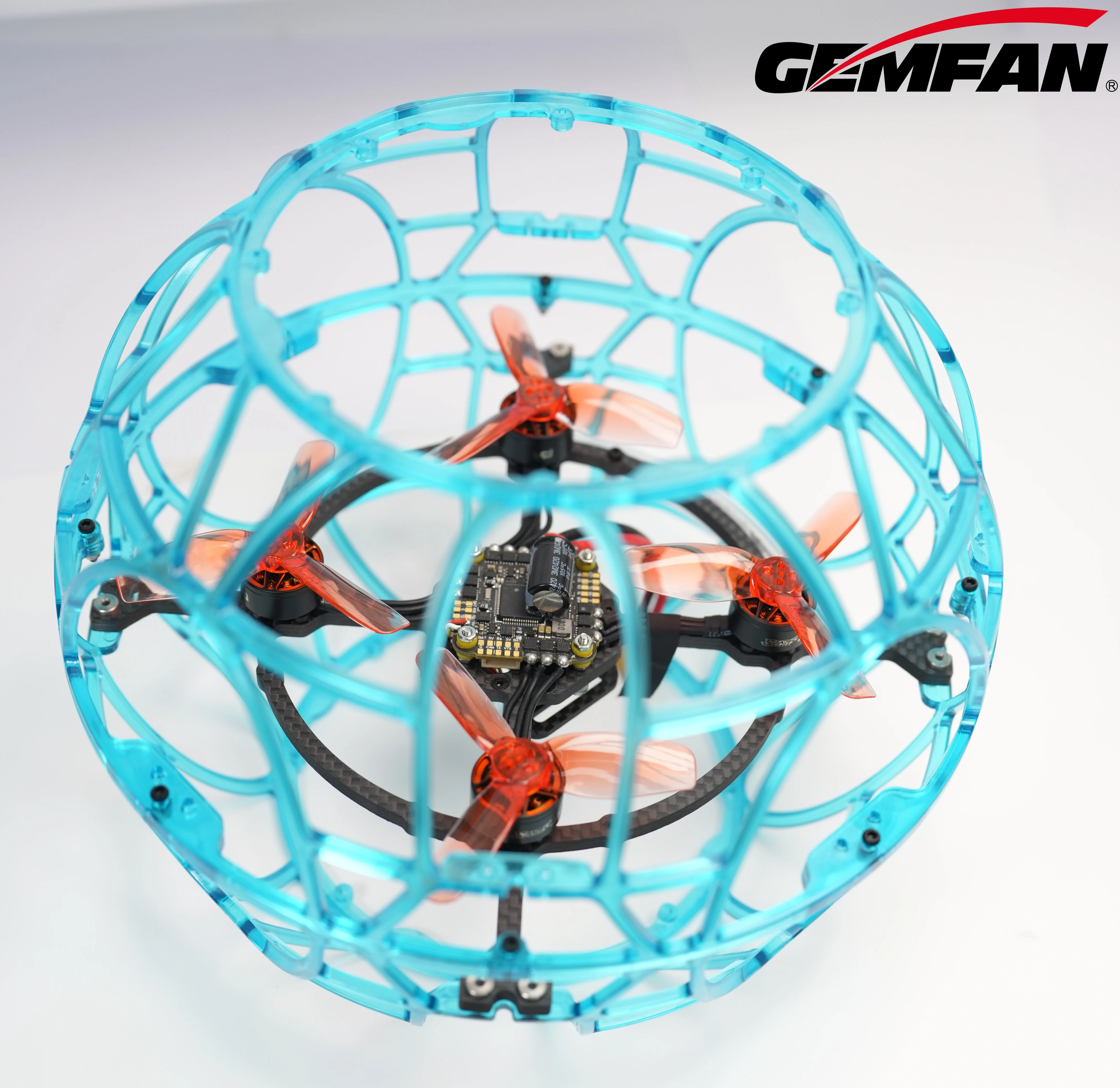 2 Pairs Gemfan 2828-3 71.12mm 3-Blade Propellers, for 1506 Motor 200mm Whoop Drone, T-Mount 1.5mm Upgrade Set