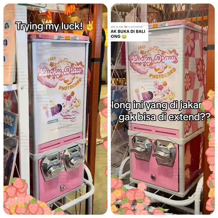 Self-Service Tattoo Sticker Vending Machine Twist Card Dispenser Arcade Slot Machine