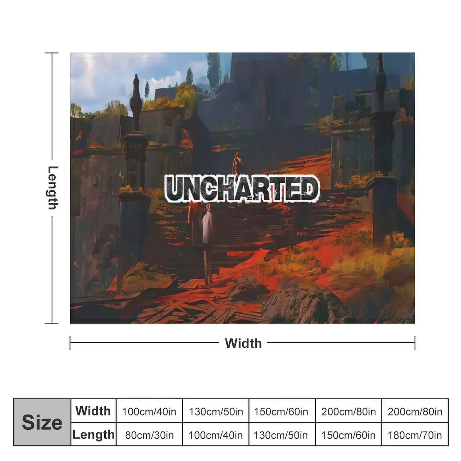 Artwork of Uncharted Y-40 Throw Blanket Fashion Sofas Winter beds Blankets For Bed Furry Blankets