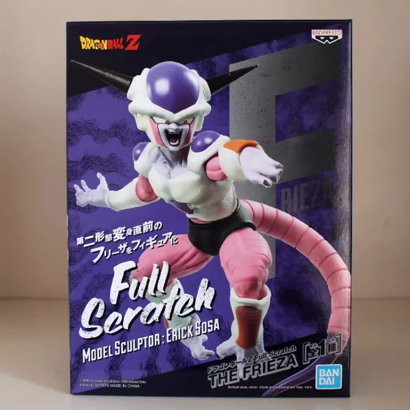 Bandai-Modèle de figurine d'anime en PVC Banpresto, Dragon Ball Z, Full Scratch, Frieza, Collection de jouets, Ornements, Cadeaux originaux, En stock