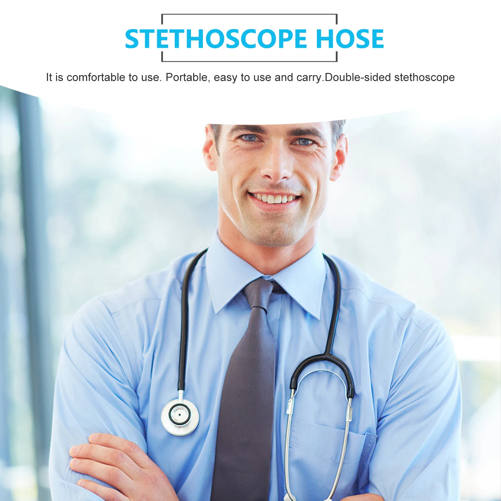 

3pcs Stethoscope Tube Accessories Y-Shaped Replacement Hose Extension Medical Teaching Hospital Use High