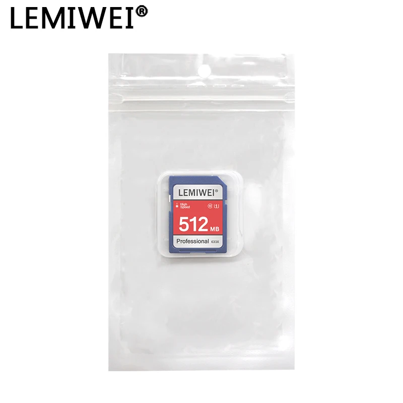 Kartu SD Lemiwei C10 U1, kecepatan tinggi 256MB 512MB 1GB 2GB merah asli kartu SDXC kartu memori Flash profesional 633X untuk kamera