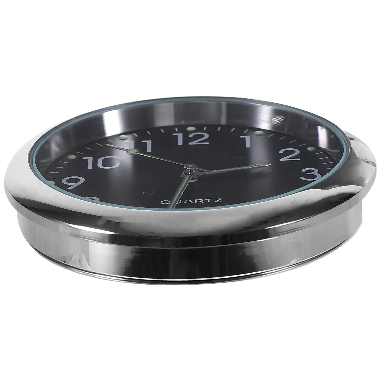 Luminous Car Dashboard Clock Mini Quartz Watch Metal Shell Vehicle Interior Decoration Accurate Timing Night Vision Car Clock