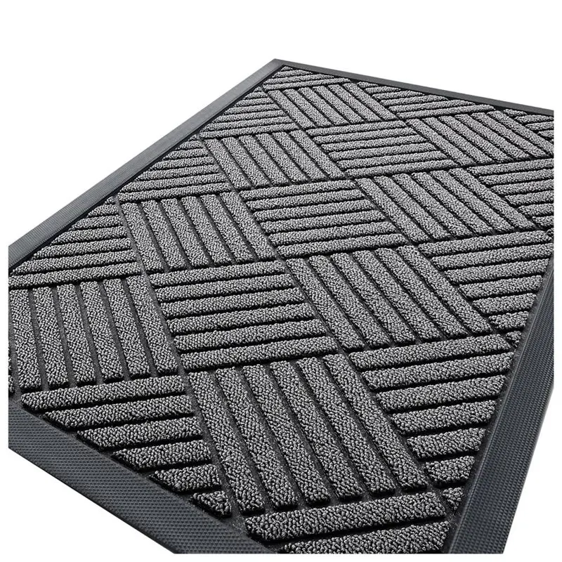 BMBY-Heavy Duty Front Door Mat, 29.5X17 Inch, Non-Slip, Low Profile