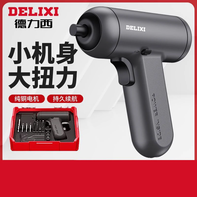 Delixi electric rechargeable home automatic electric screwdriver mini tool