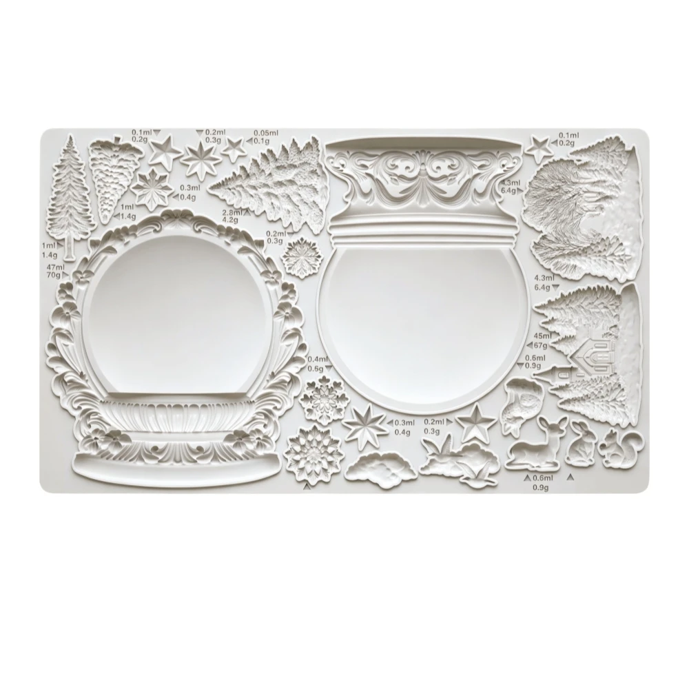 Snowflake Relief Silicone Mold 2