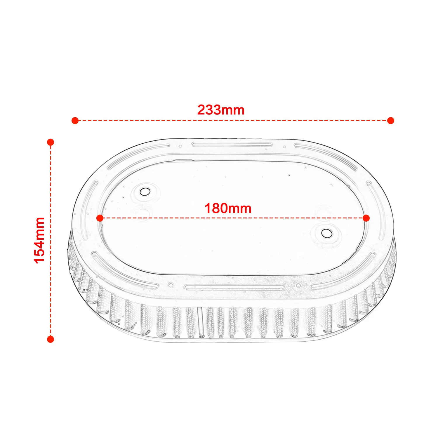 Motorcycle High Flow Air Filter Intake Cleaner Element Fit for Harley Electra Road Street Glide Road King CVO 29400267