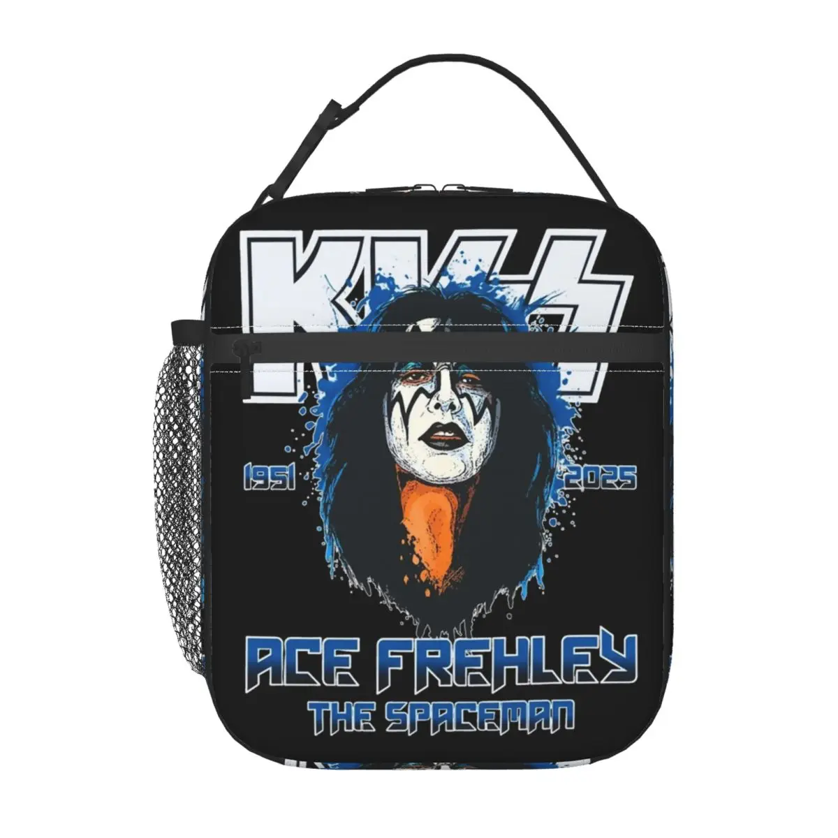 RIP Ace Frehlys عازف الجيتار 1951-2025 حقيبة الغداء صندوق الغداء عادية السفر المحمولة الحرارية حمل حقائب اليد حقيبة للحفاظ على البرودة المخصصة #2