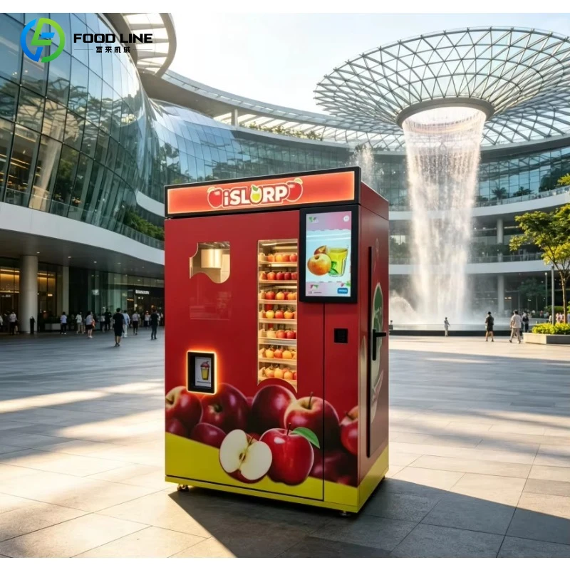 24H Self-service Automatic Fresh Apple Juice Vending Machine, No Added Sugar Suitable for Singapore Market