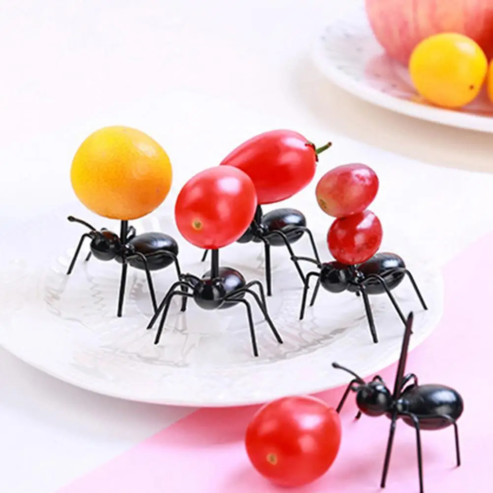 Fruit Fork for Kids Durable Cartoon Ant-shaped Fruit Forks for Home Kitchen Party