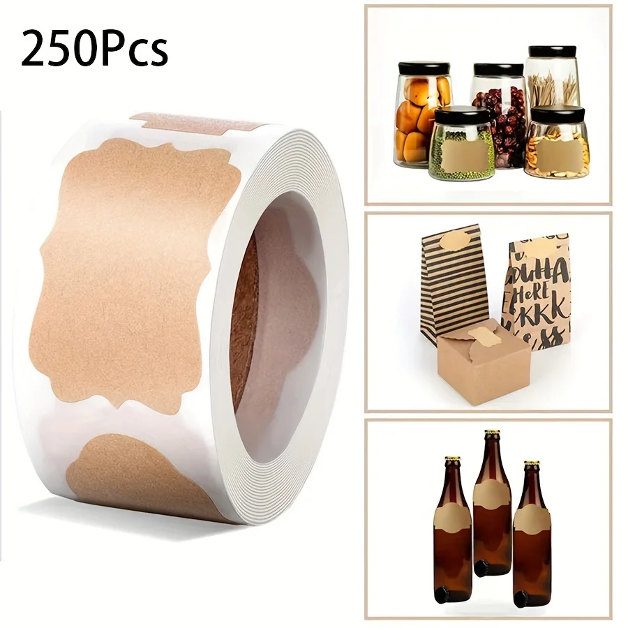 250pcs/bag labels stickers can be used to write labels home jars product categories logos