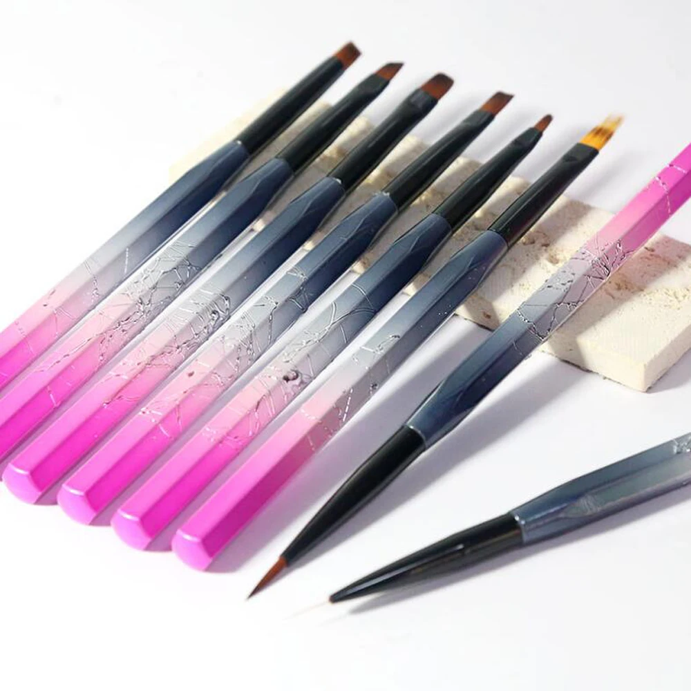 Nagelgradiënt Bar Schilderij Pen Sets Fototherapie Pen Dot Draw Nagelborstels DIY Nagelschoonheidsborstel Manicure Gereedschap Accessoires