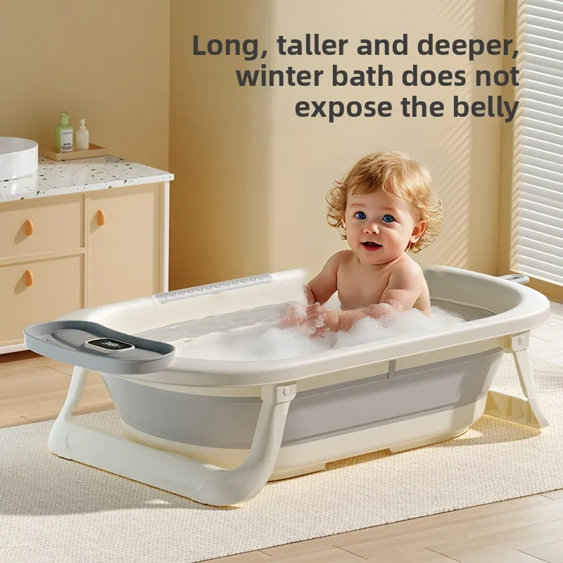 

Термочувствительная ванночка для купания младенцев, домашняя противоскользящая подставка для сидения и лежания в ванной, складная подставка для купания младенцев.