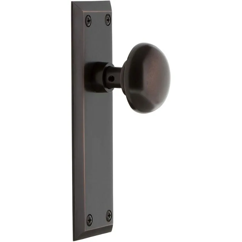 Warehouse New York Door Knob with Plate