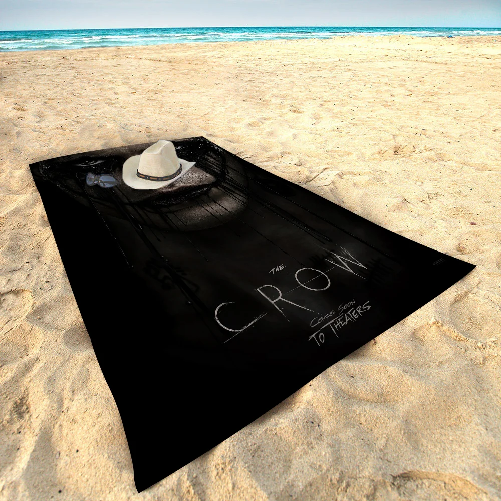 

Classic Movie T-The Crow Microfiber Beach Towel Absorbent Quick dry Soft Yoga Swimming Resort Mountain Climbing Towel