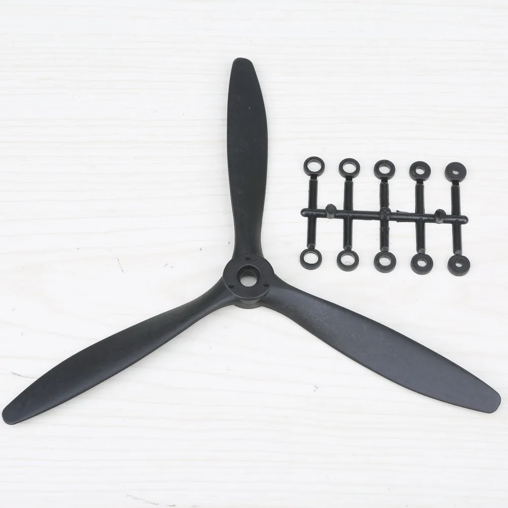عالية الكفاءة ثلاثة شفرات المروحة 3 شفرات المروحة النايلون المروحة الكهربائية والغاز والنيترو والغاز المروحة #3