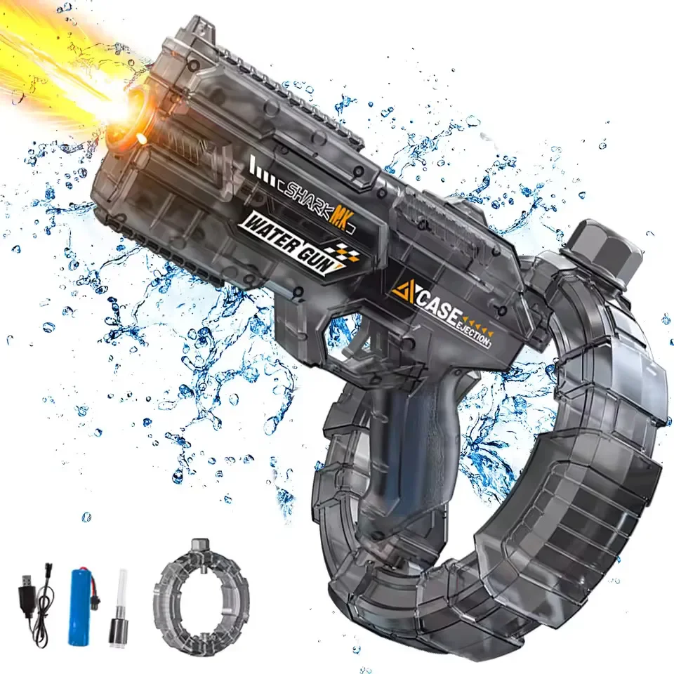 Electric Water Gun Rechargeable Automatic & Manual Spray Gun Capacity Range Up to 32 FT Range for Adults & Kids image 6