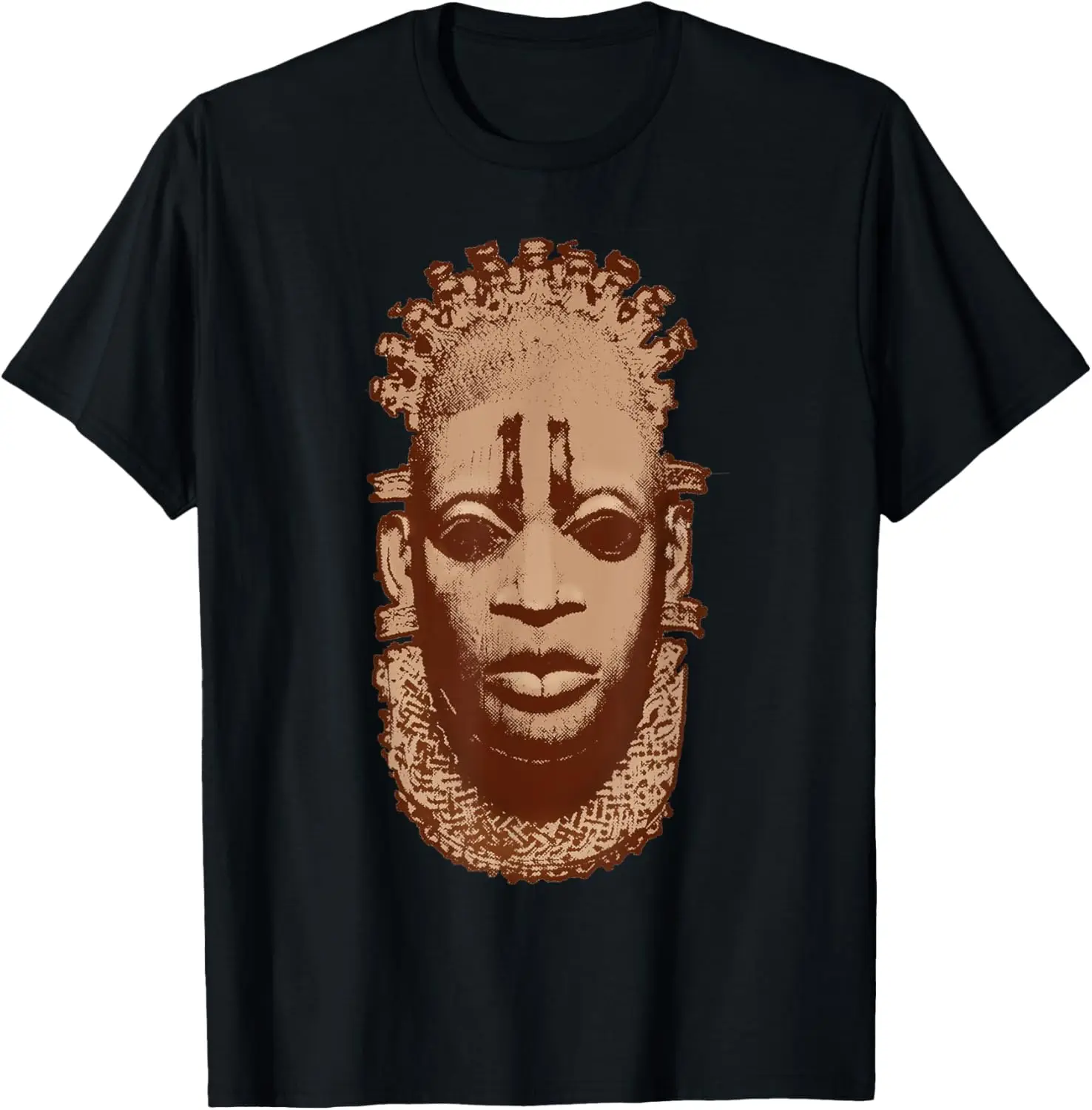 African Mask Queen of Benin, Nigeria Idia Iyoba Tribal Art T-Shirt