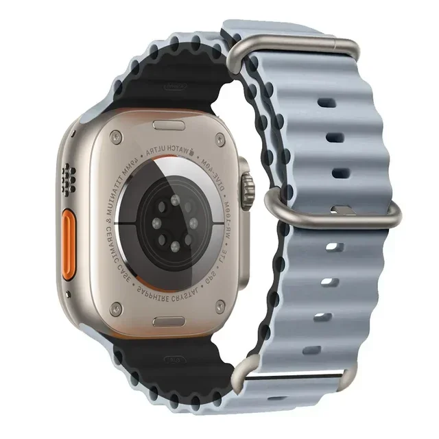 Ozeanarmband für Apple Watch Ultra 2 Band 49 mm 10 9 8 7 45 mm 41 mm Silikonarmband Armband iWatch 6 5 4 3 SE 44 mm 40 42 mm Band