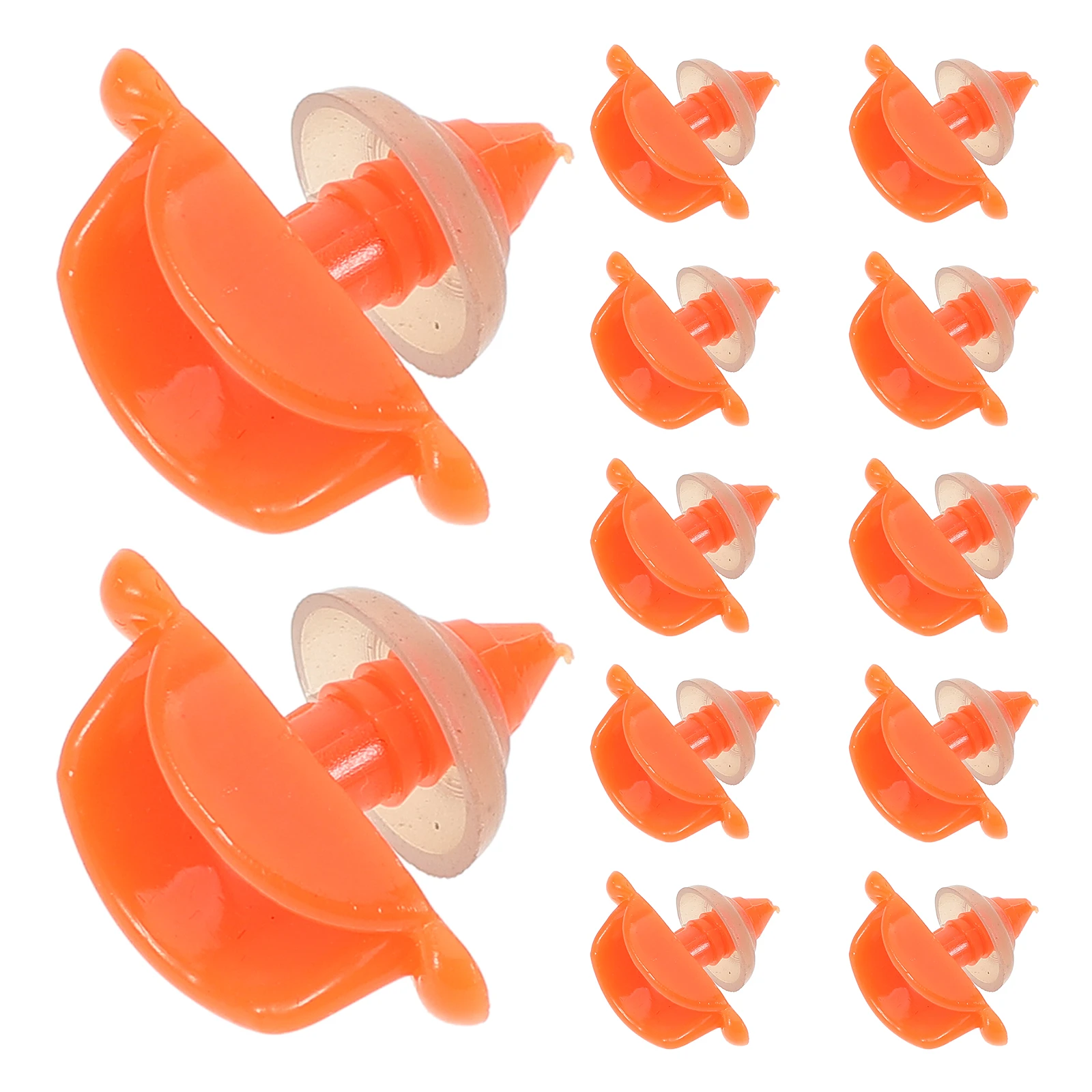 50pcs Duck Accessories Diy Plastic Inserts For Animal Craft Kits Mouth Components Threaded Design Stability Reliable
