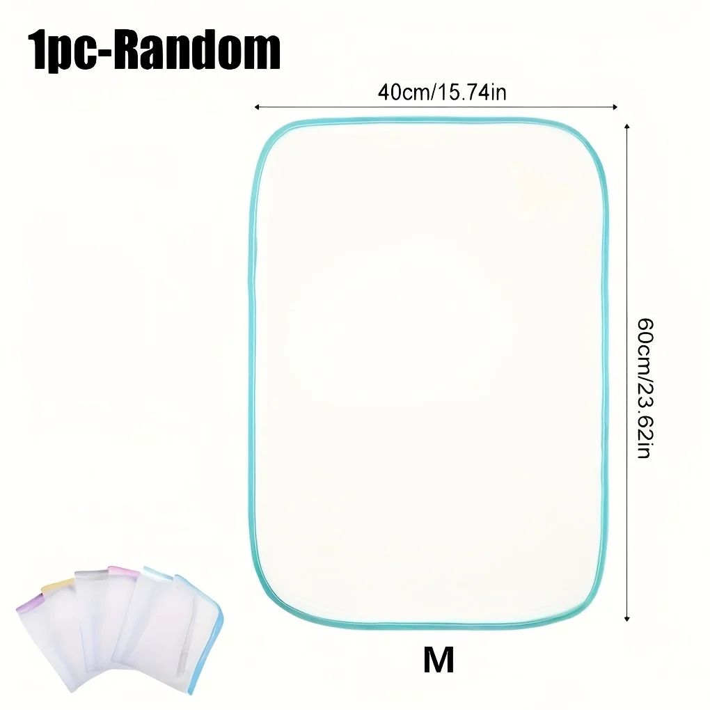 Heat-Resistant Ironing Mesh Pad – Breathable protective cloth prevents scorch marks, no electricity needed. Random color.
